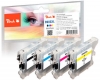 Peach Combi Pack, compatible with  Brother LC-985