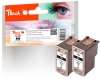 Peach Double Pack tête d'impression noir, compatible avec  Canon PG-50BK*2, 0616B001