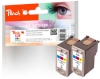 Peach Double Pack tête d'impression couleur, compatible avec  Canon CL-38C*2, 2146B001