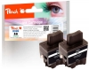 Peach dvigubas paketas, rašalo kasetė, juoda, suderinama su  Brother LC-900bk*2