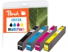 Peach Combi Pack with chip compatible with  HP No. 913A, L0R95AE, F6T77AE, F6T78AE, F6T79AE