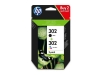 212471 - Têtes d'impression originales Combopack noir, couleur No. 302, X4D37AE Epson
