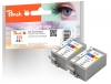 311438 - 2 Peach bläckpatroner färg kompatibla med BCI-15C*2, 8191A002 Canon