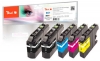 319796 - Peach Multipack Plus avec puce, compatible avec LC-221VALBP Brother