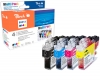 320485 - Peach Multipack avec puce, compatible avec LC-3213VALP Brother